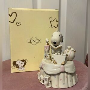 Lenox Baby Snoopy Musical Keepsake Box HTF